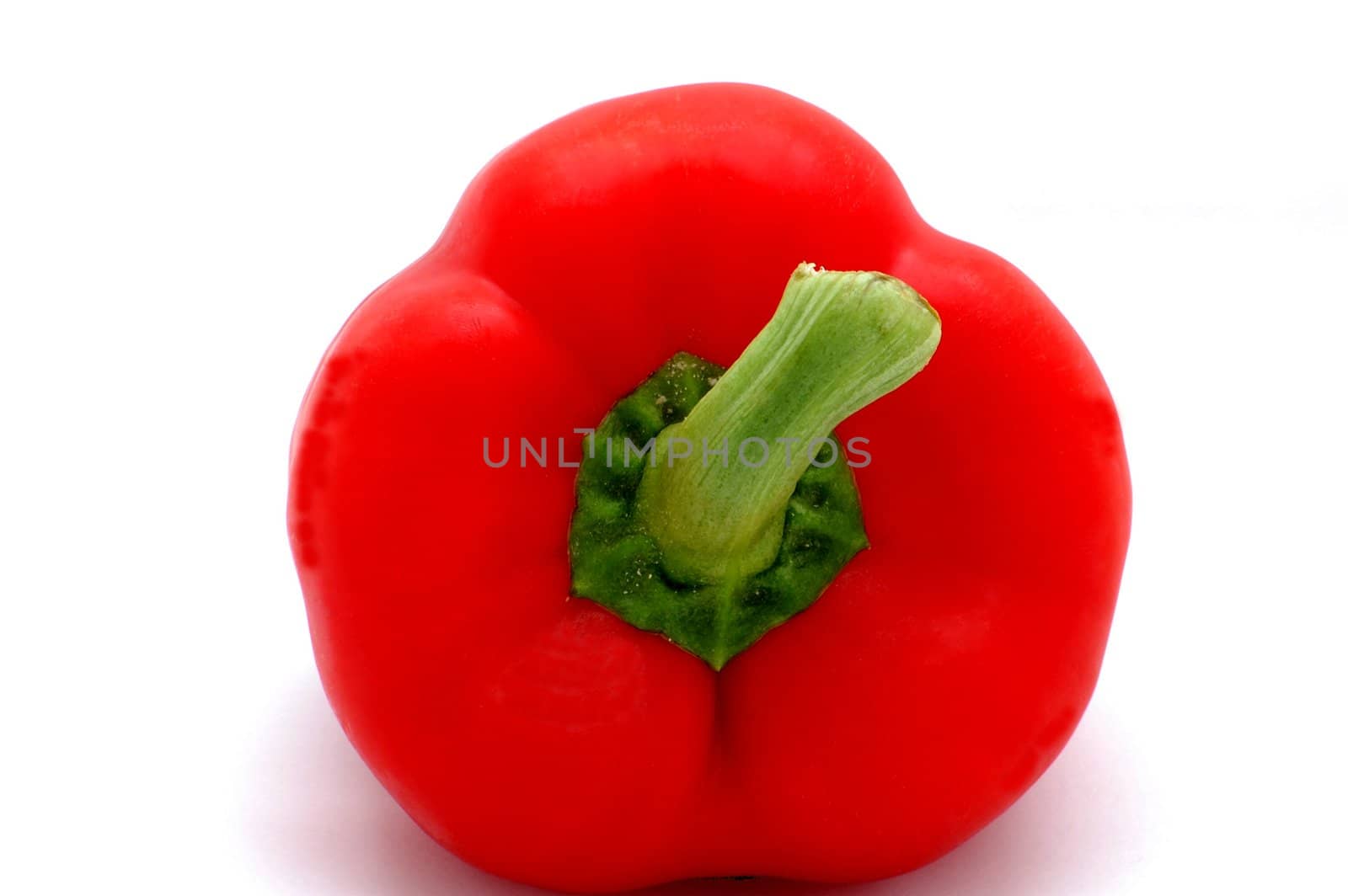 red pepper isolated on the white background