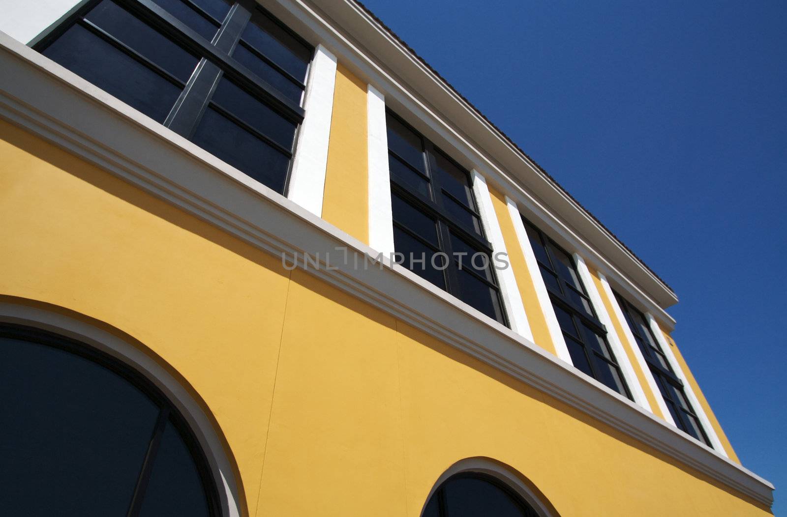 Abstract Wall Construction & Arched Windows