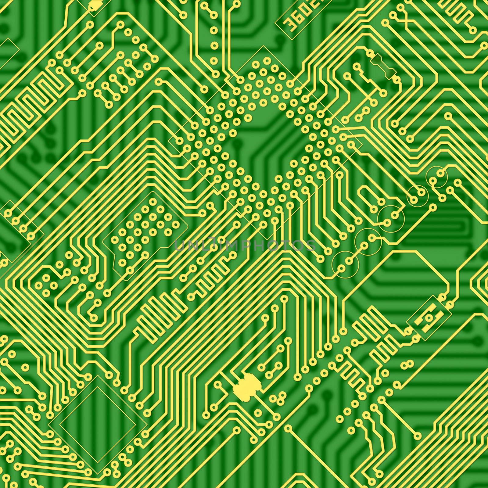 Green printed industrial circuit board texture by pzaxe