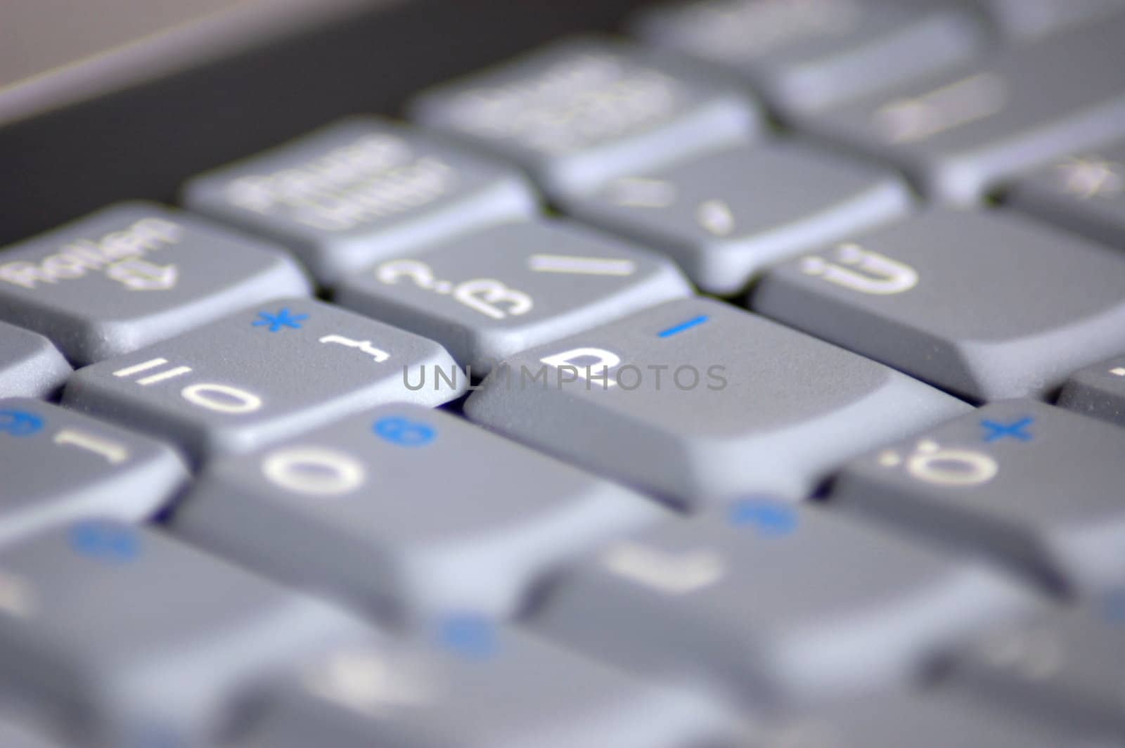 gray keyboard of a business laptop computer
