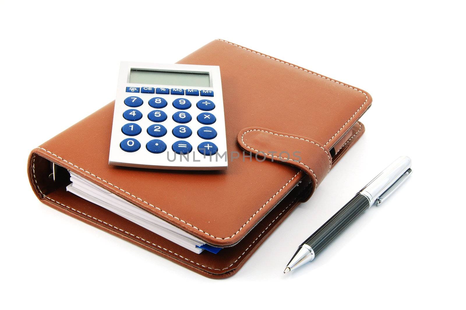 business pocket planner and pen ready to note an appointment