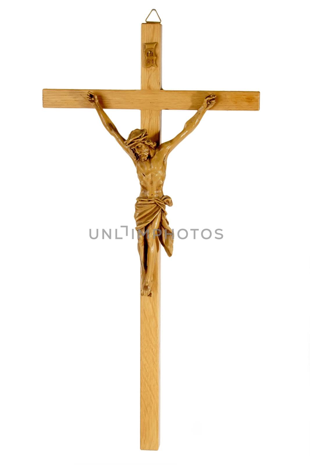 Jesus christ isolated on bright background