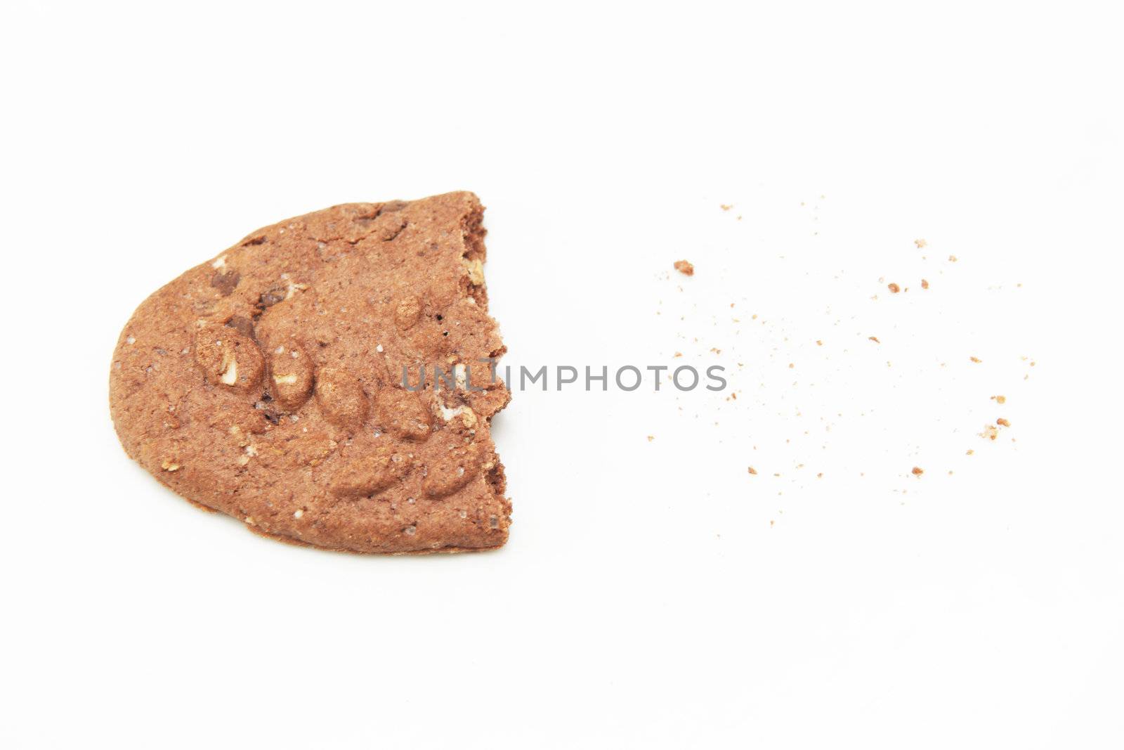 Cookie on the white background