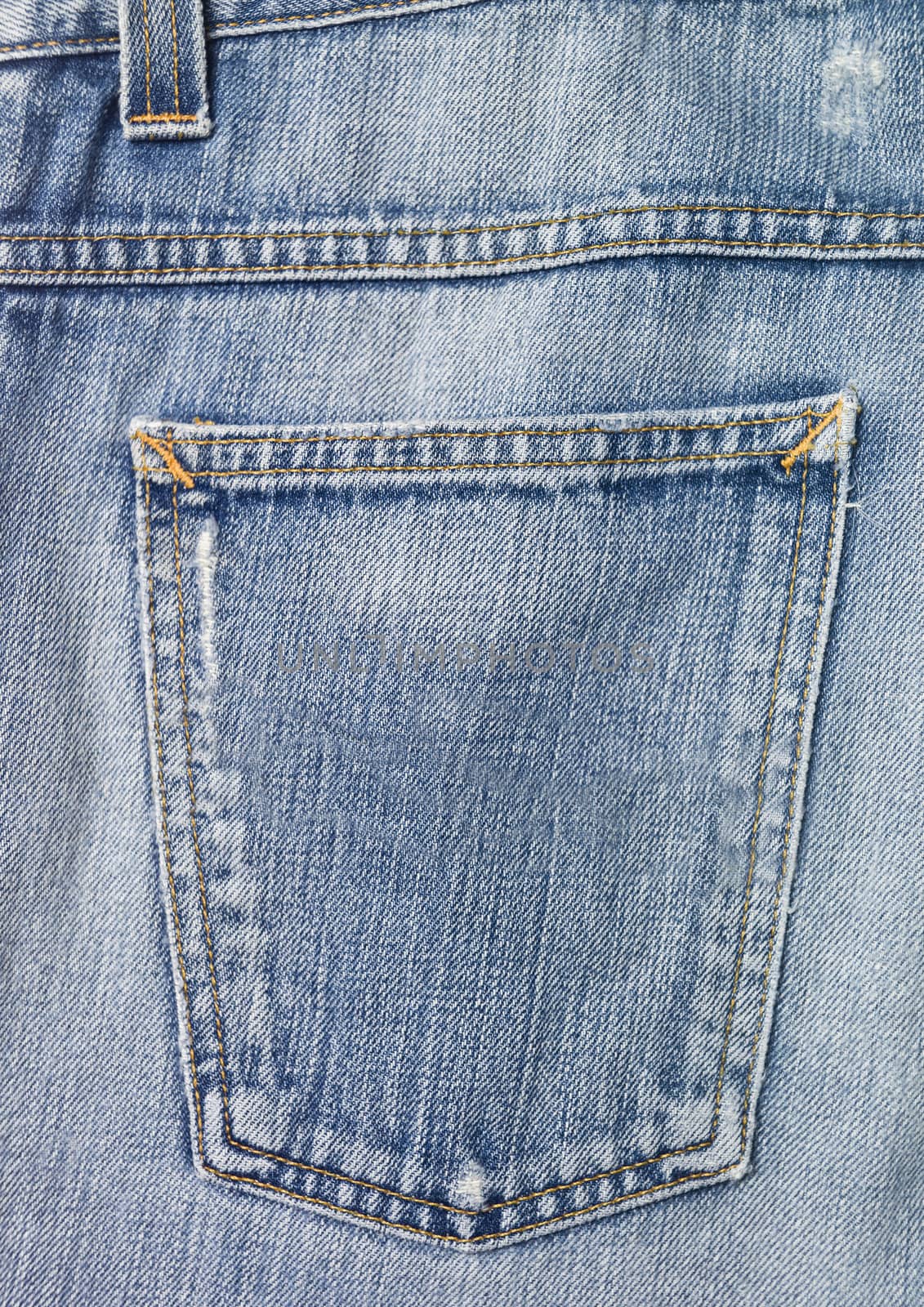 Full Frame of Jeans back pocket