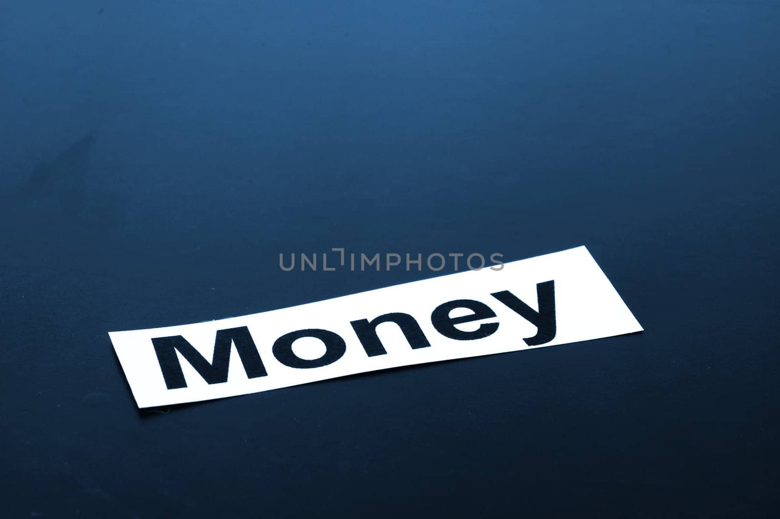 word money on sheet of paper showing success concept