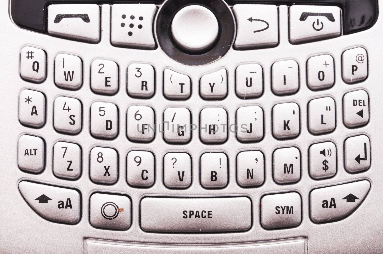 pda or cell phone isolated on a white background