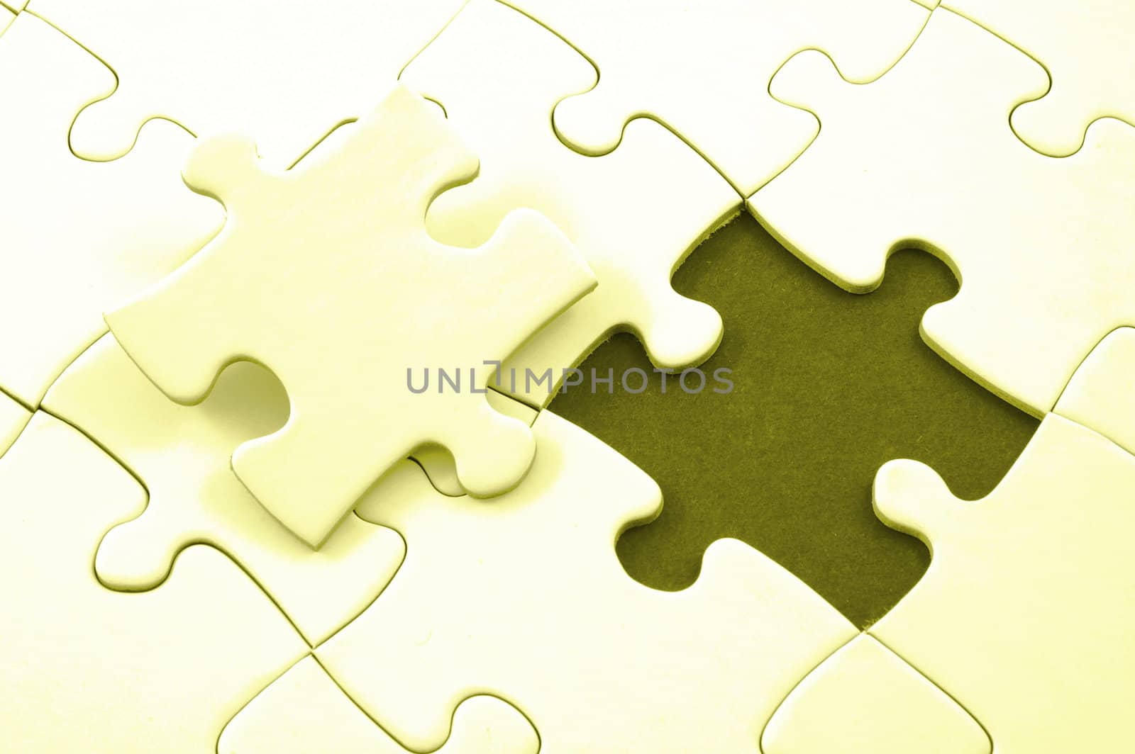 blank and white puzzle with missing piece
