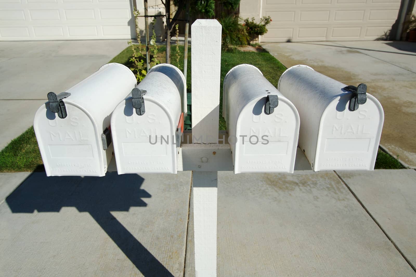 Row of Rural Mailboxes