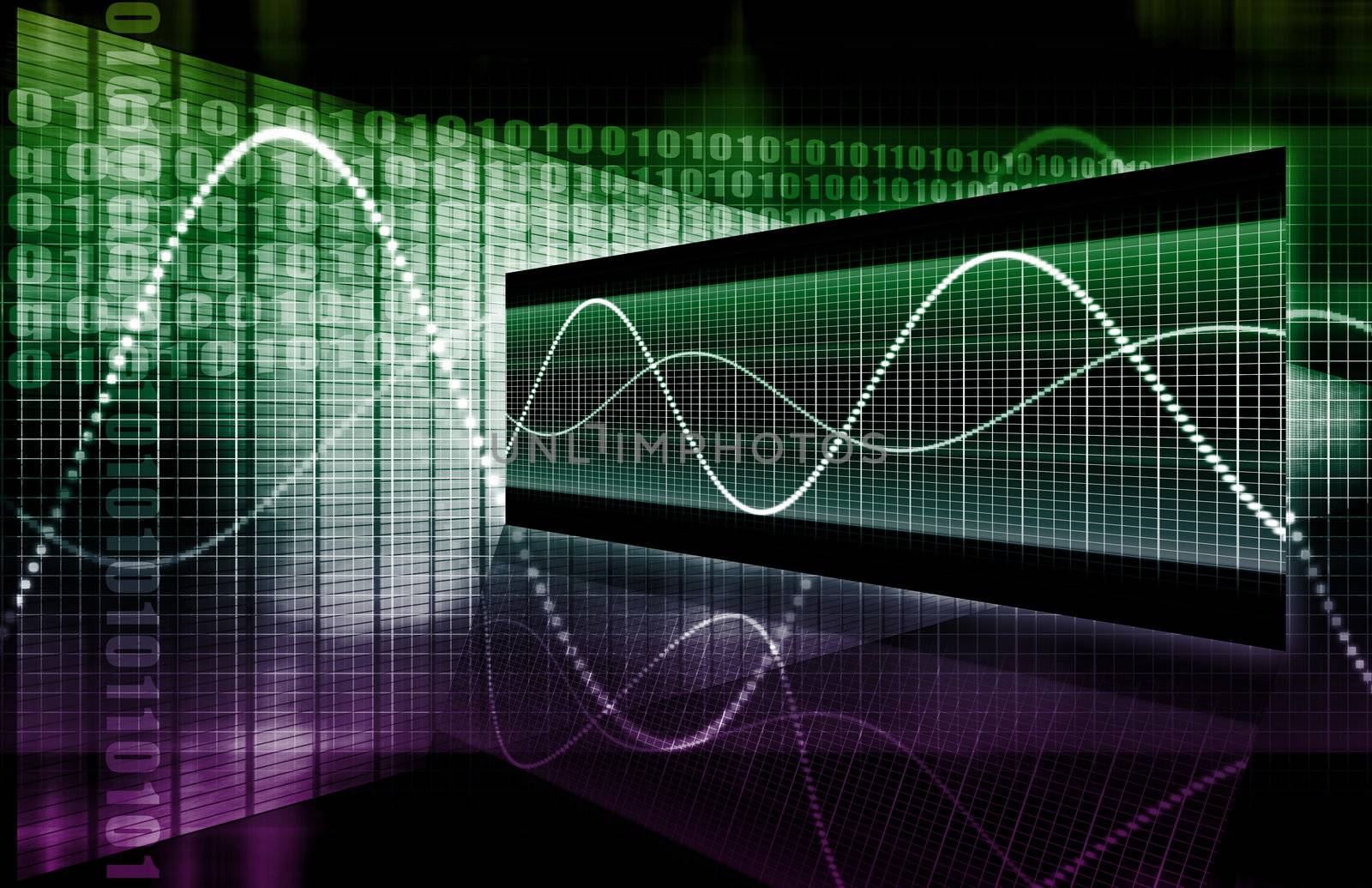 A Finance Spreadsheet Tech Graph Art Background