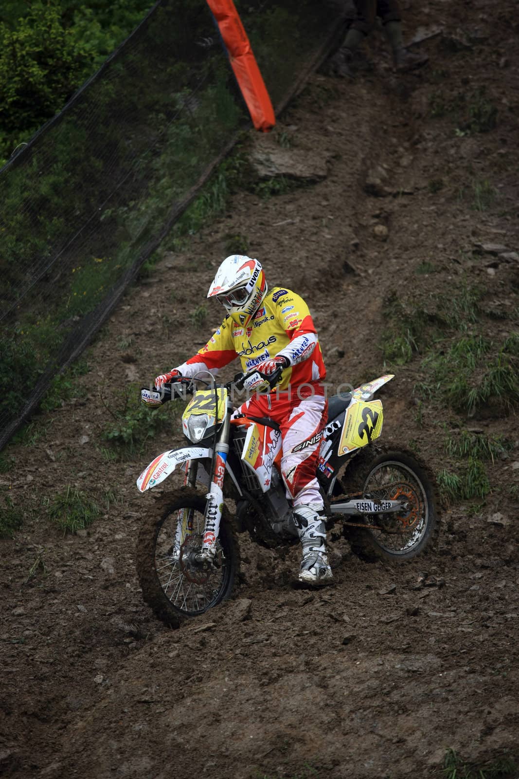 Mueller Werner; competitor of the european championship cross/enduro 2008