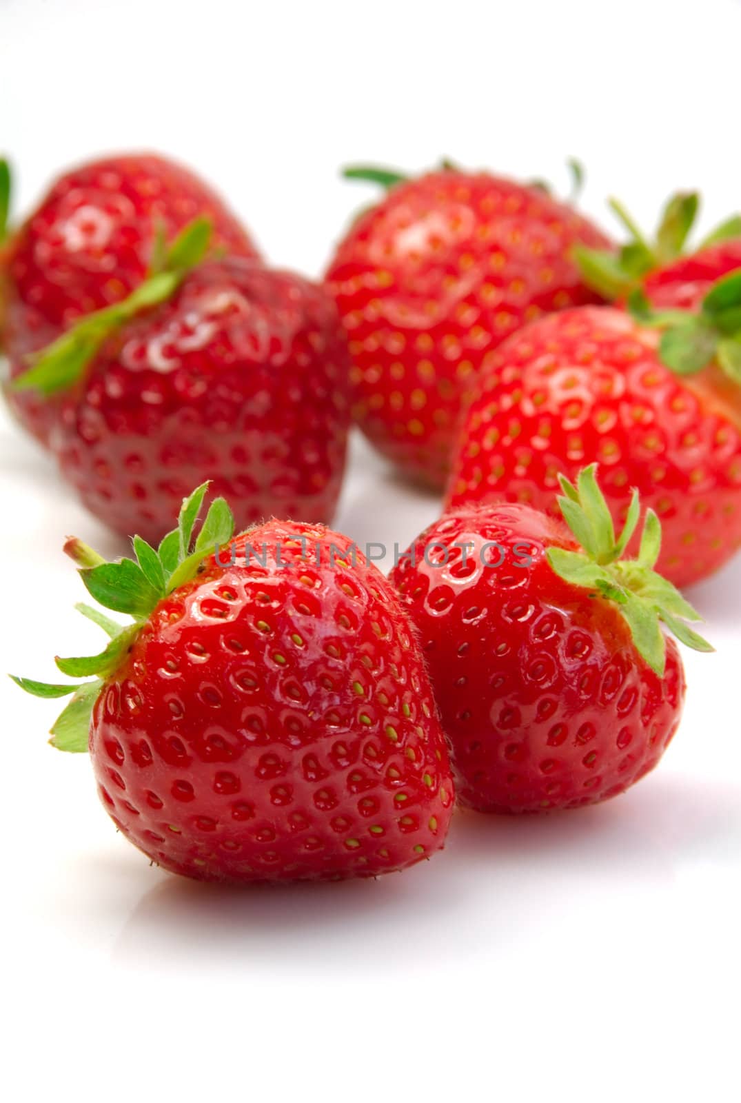 Shot of a pile of fresh strawberries