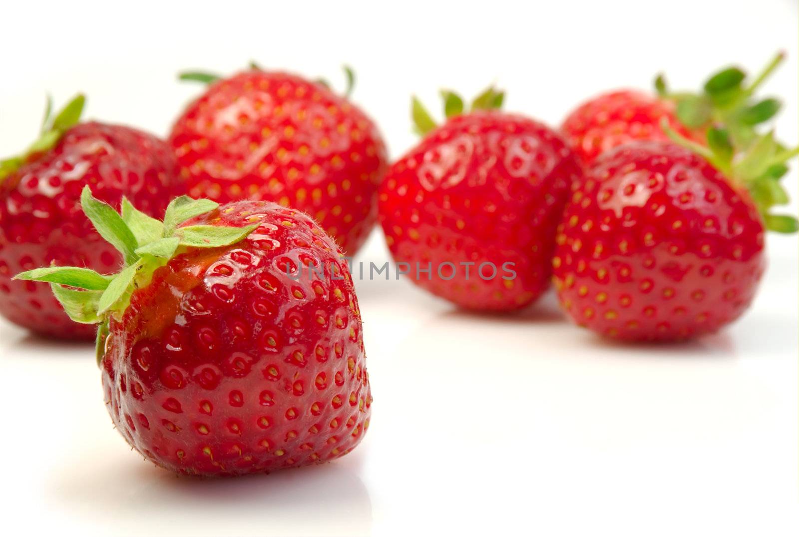 Shot of a pile of fresh strawberries