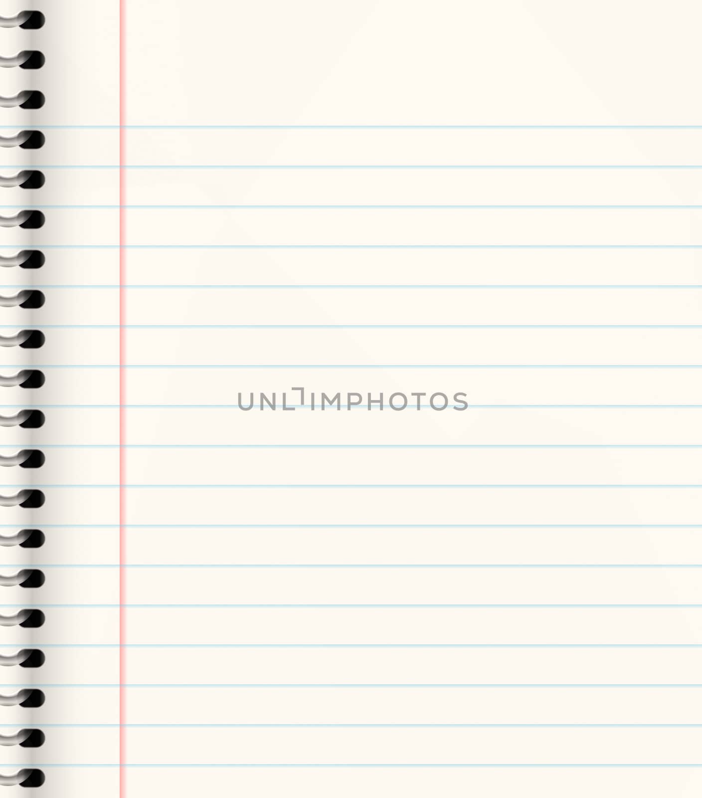 nice image of a book of ruled or lined paper