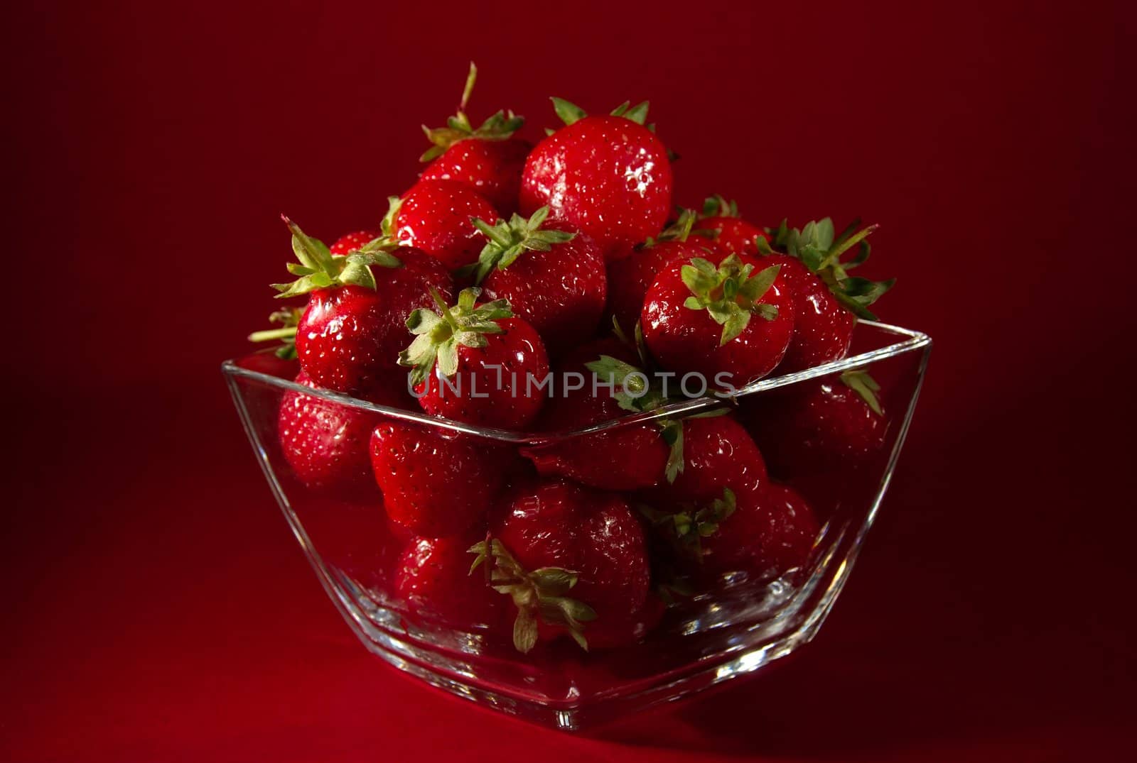 Shot of a pile of fresh strawberries