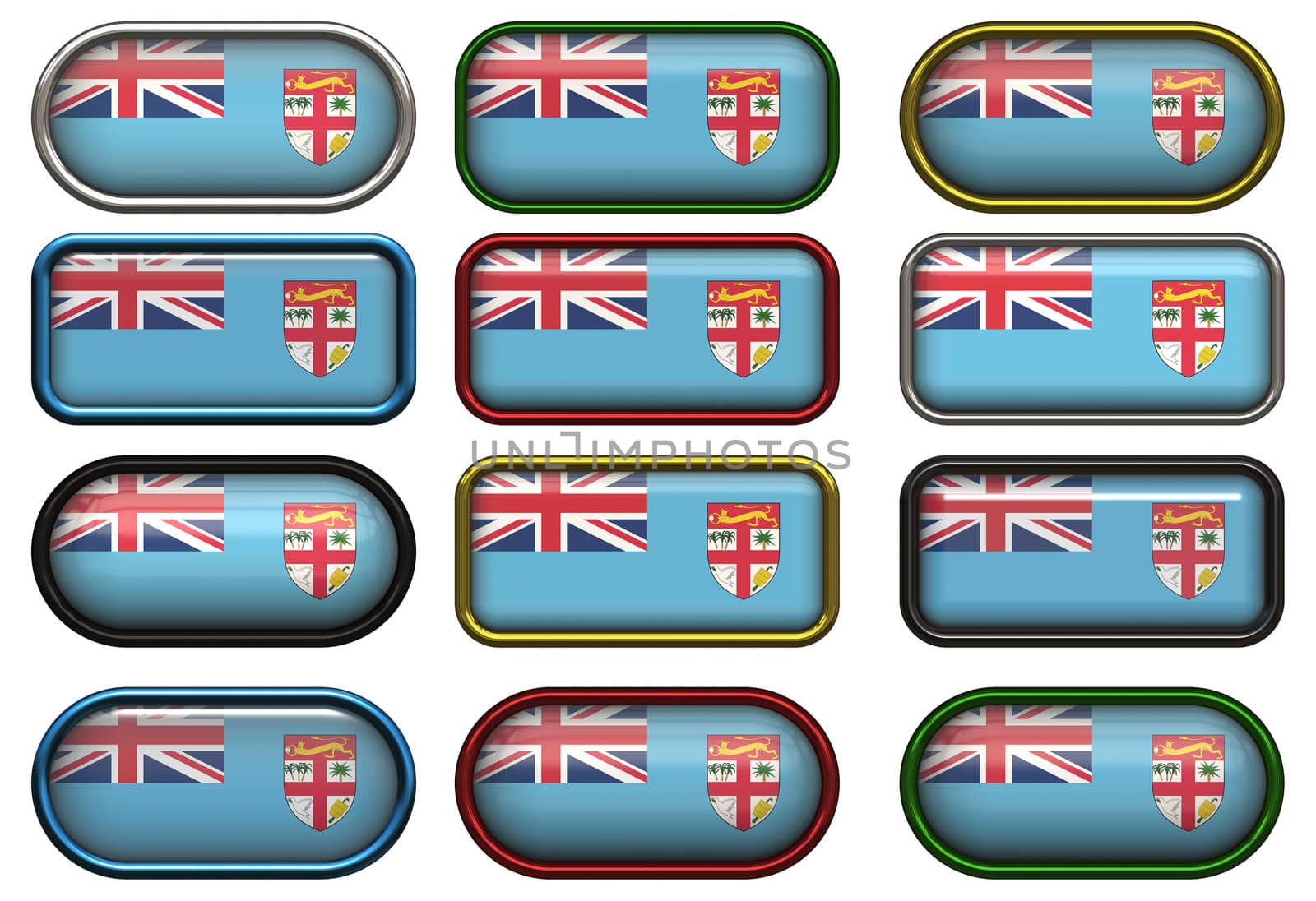 twelve buttons of the Flag of Fiji