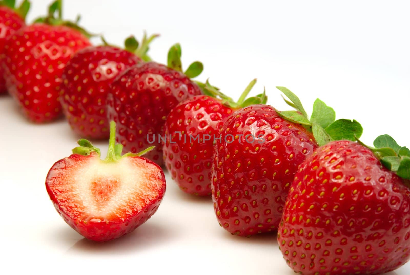 Shot of a pile of fresh strawberries by anki21