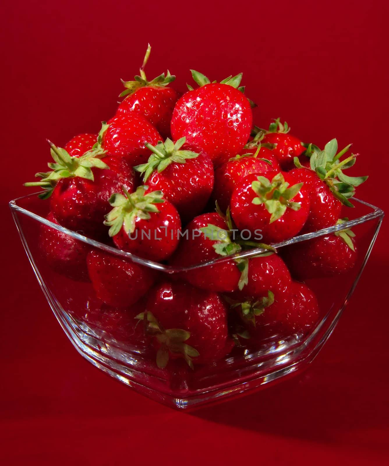 Shot of a pile of fresh strawberries