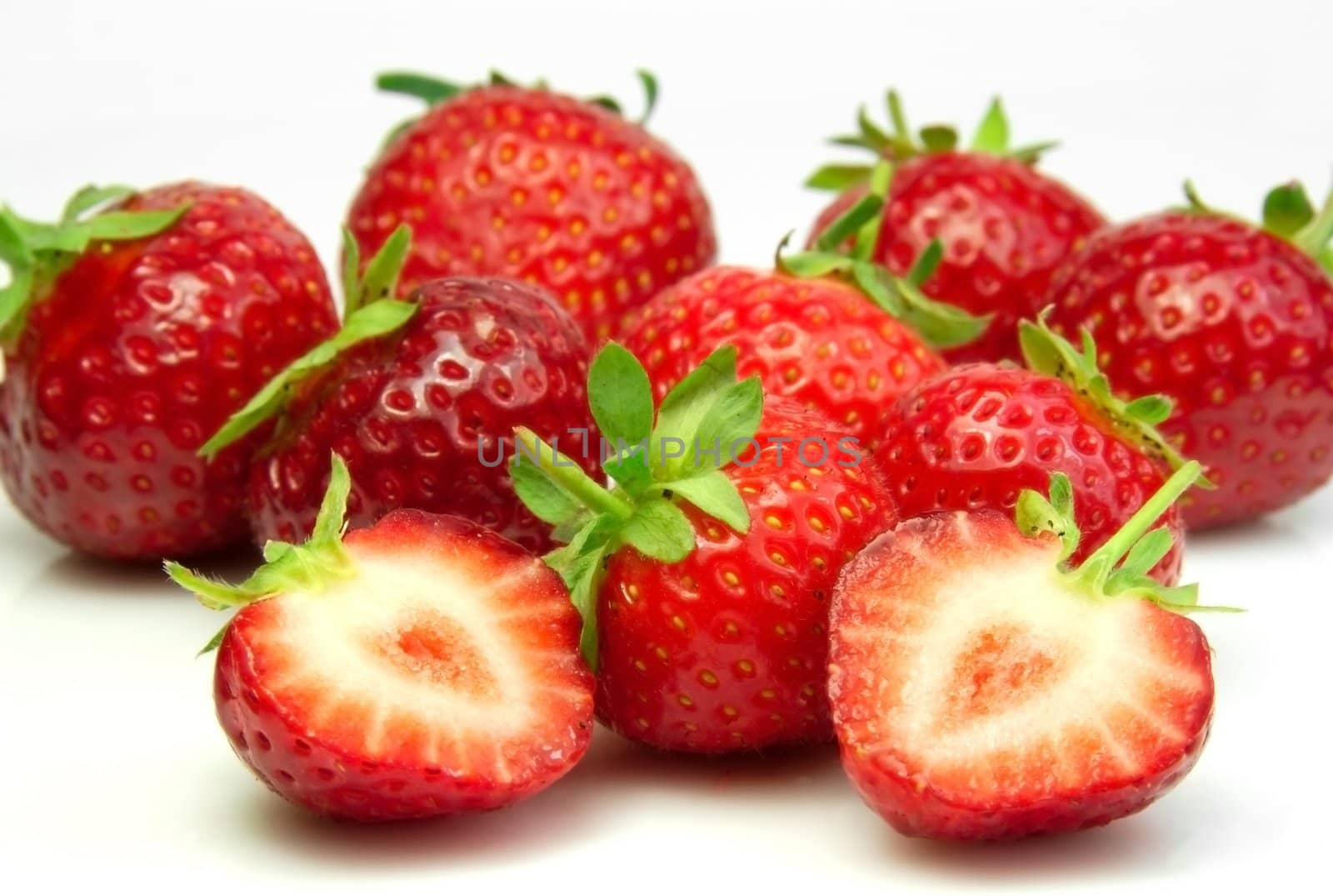 Shot of a pile of fresh strawberries