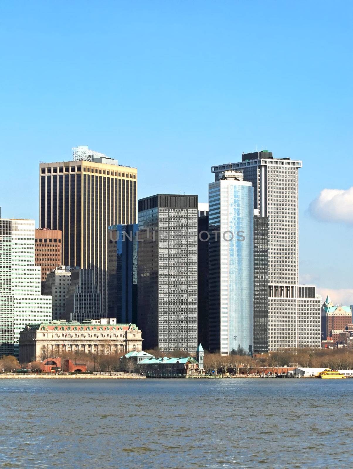 The Lower Manhattan Skyline viewed from Liberty Park New Jersey