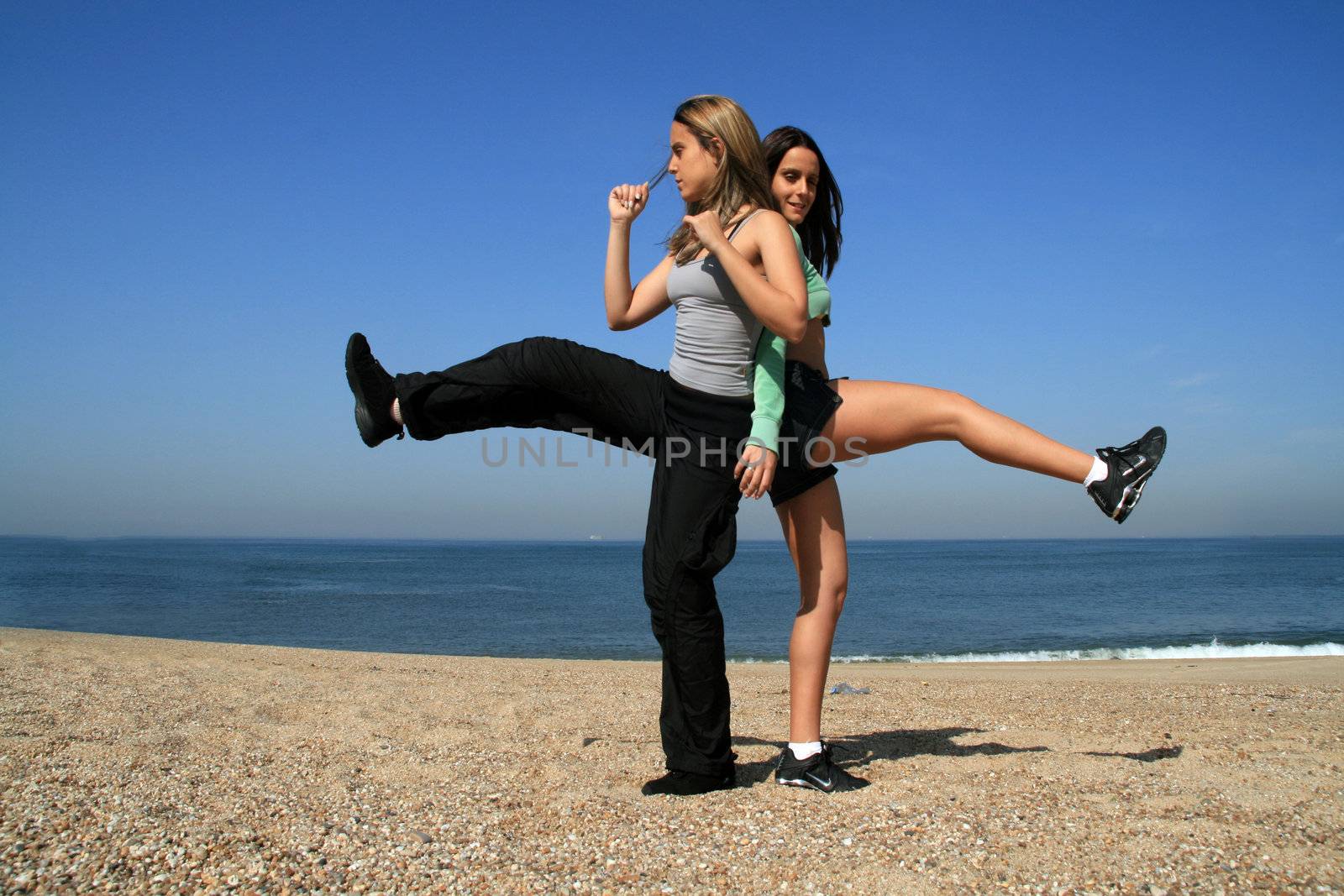 yoga on the coast and beach