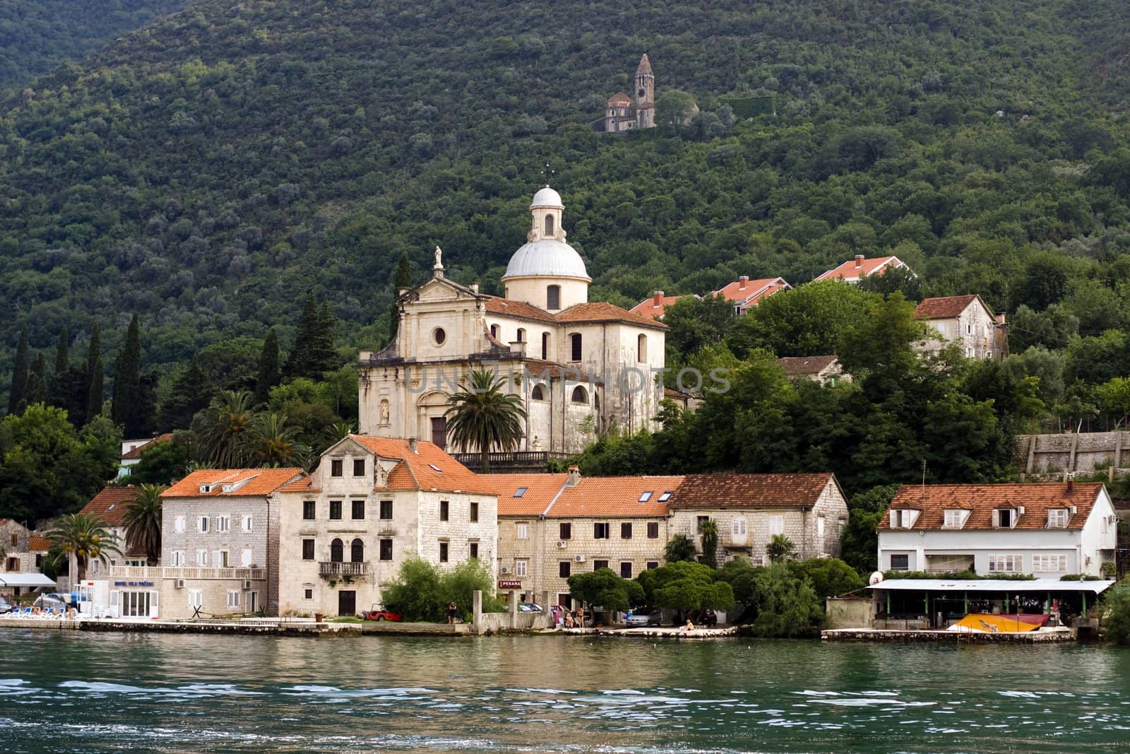 View of Montenegro in the boka-katorski gulf
