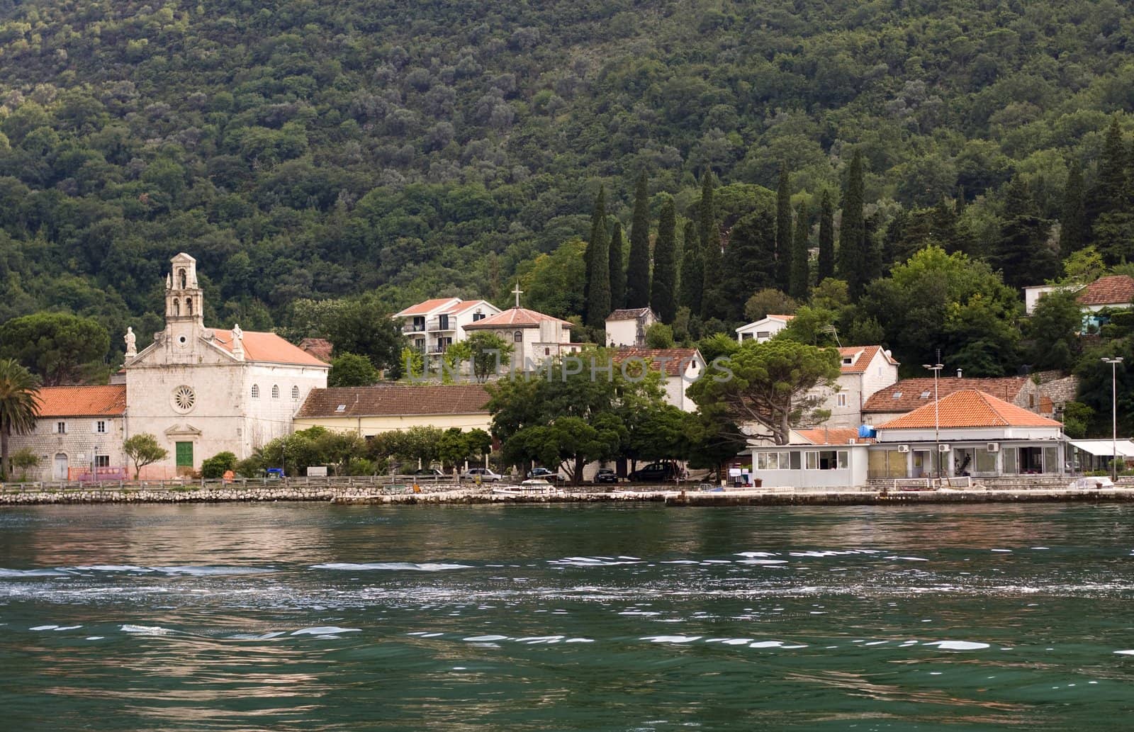 View of Montenegro in the boka-katorski gulf