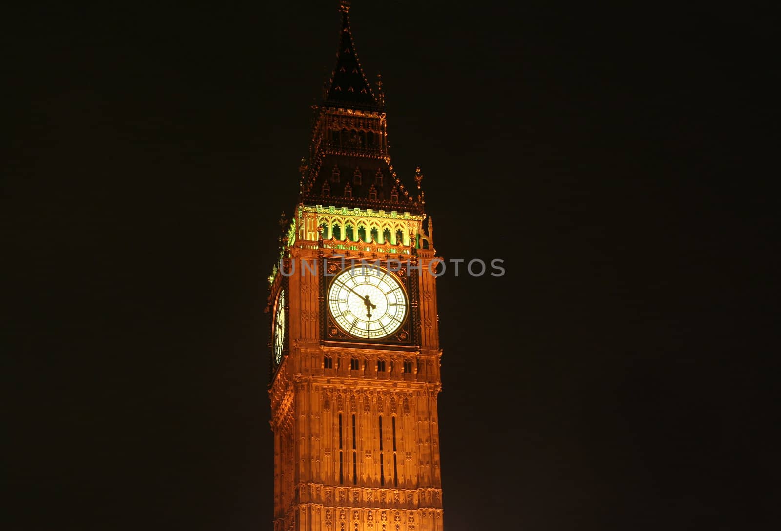 Clock of Big Ben in London
