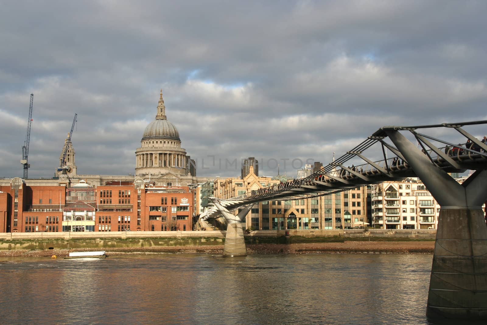 Millennium Bridge across the Thames in London