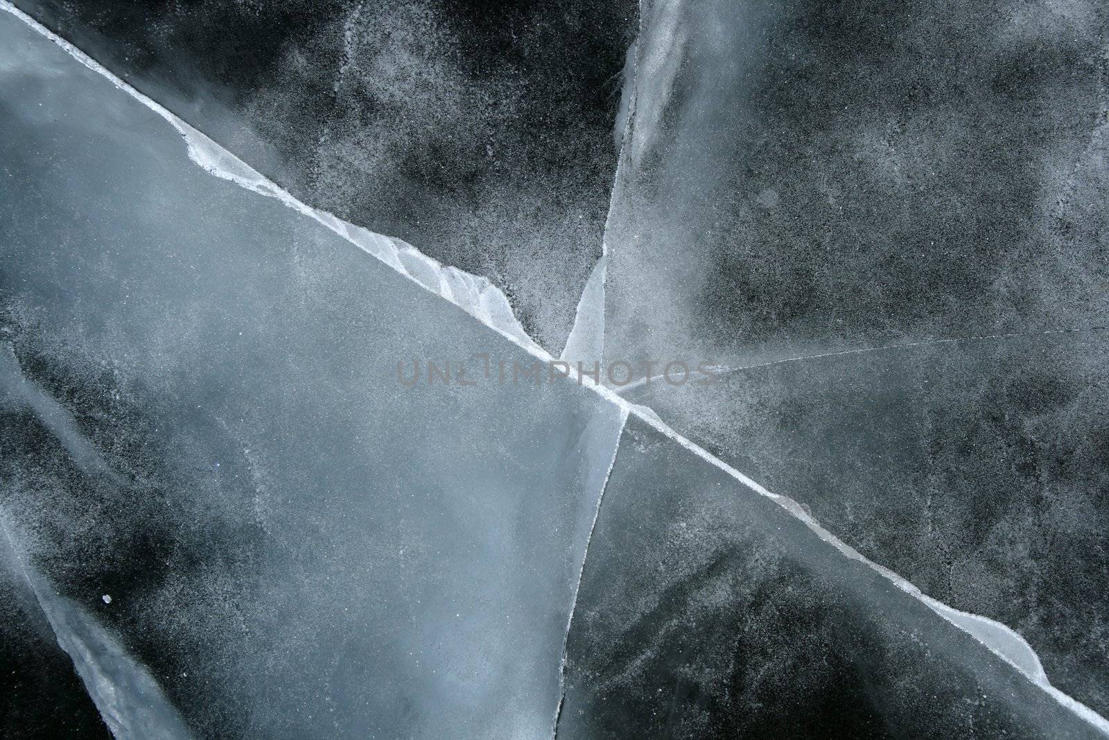 Cracked ice abstract background by anikasalsera