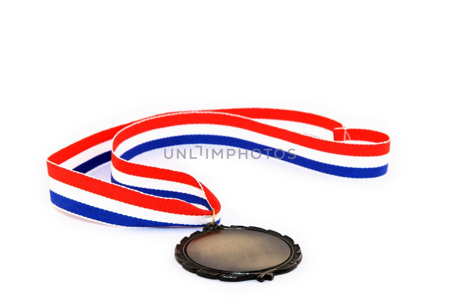 Blank medal with tricolor ribbon by anikasalsera