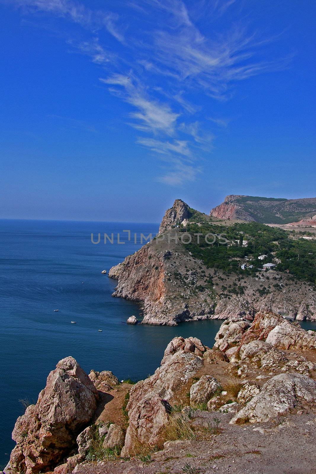 Sea view near Balaklava by Sergieiev