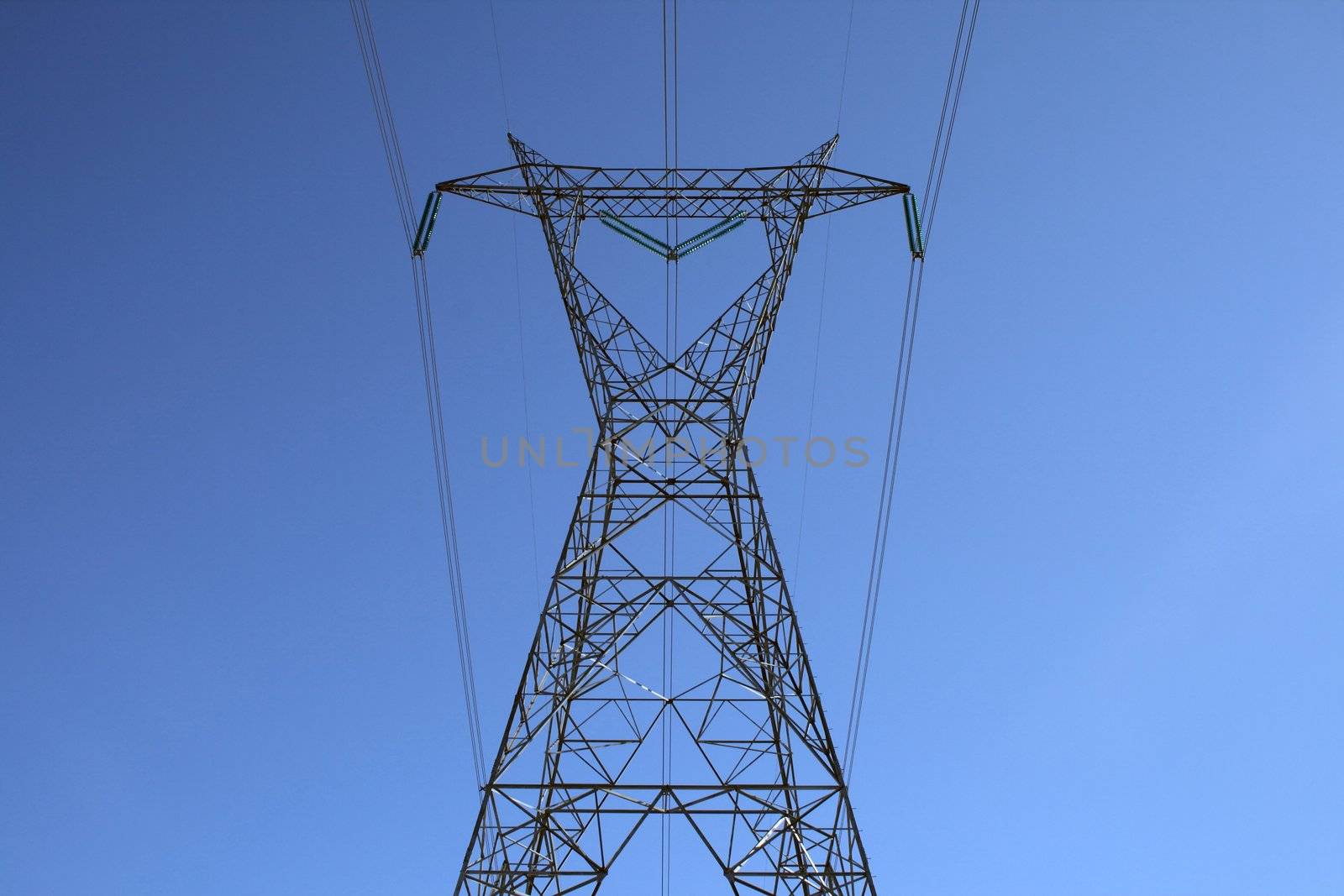 Top of the big electricity pylon by anikasalsera