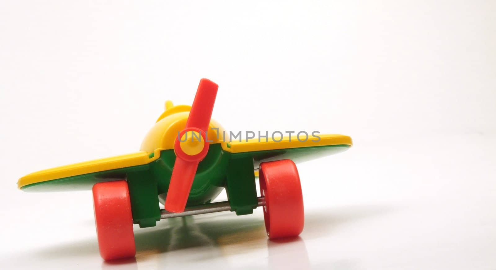 Yellow toy airplane