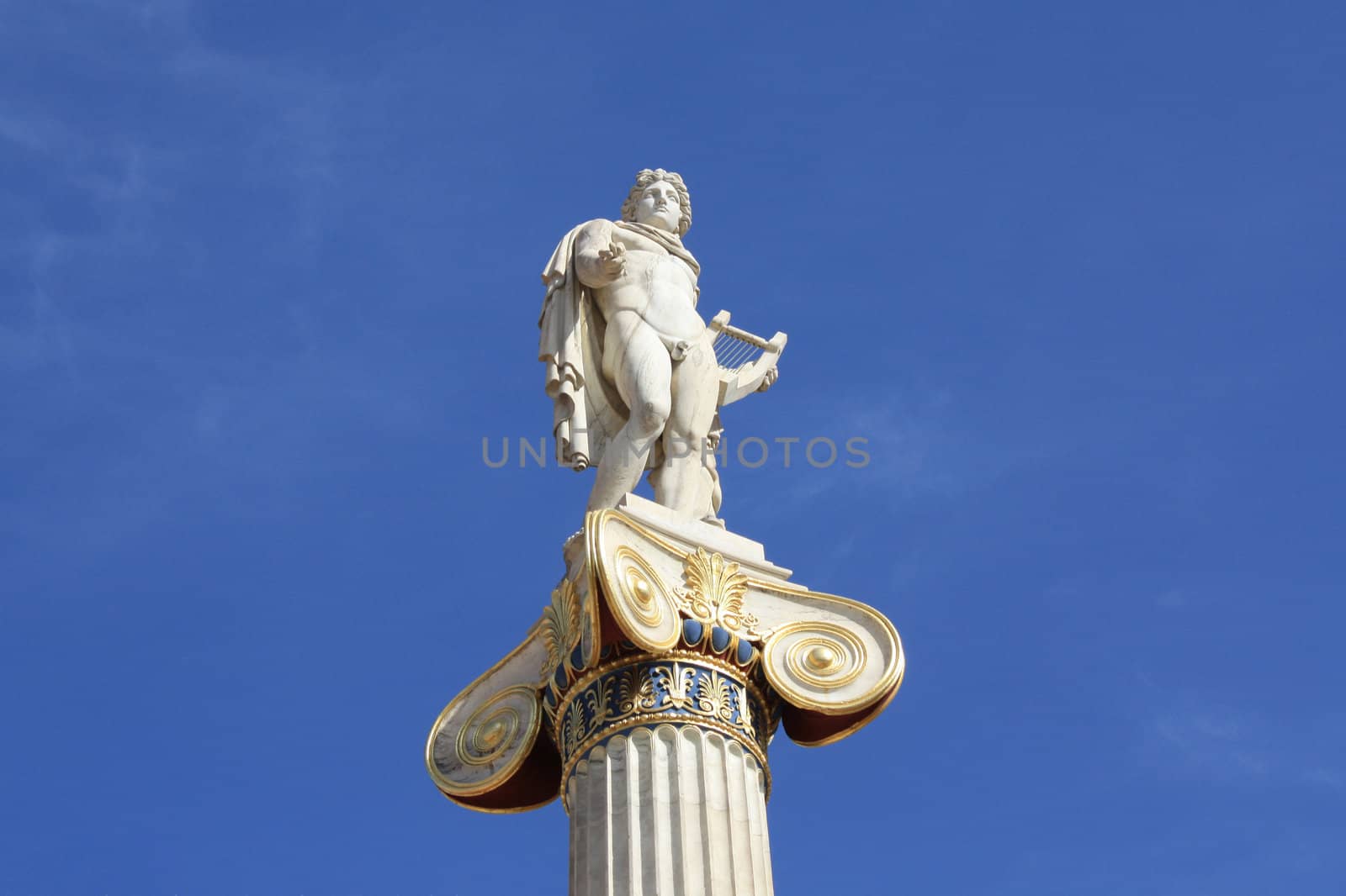 Statue of Apollo outside Academy of Athens, Greece by Brigida_Soriano