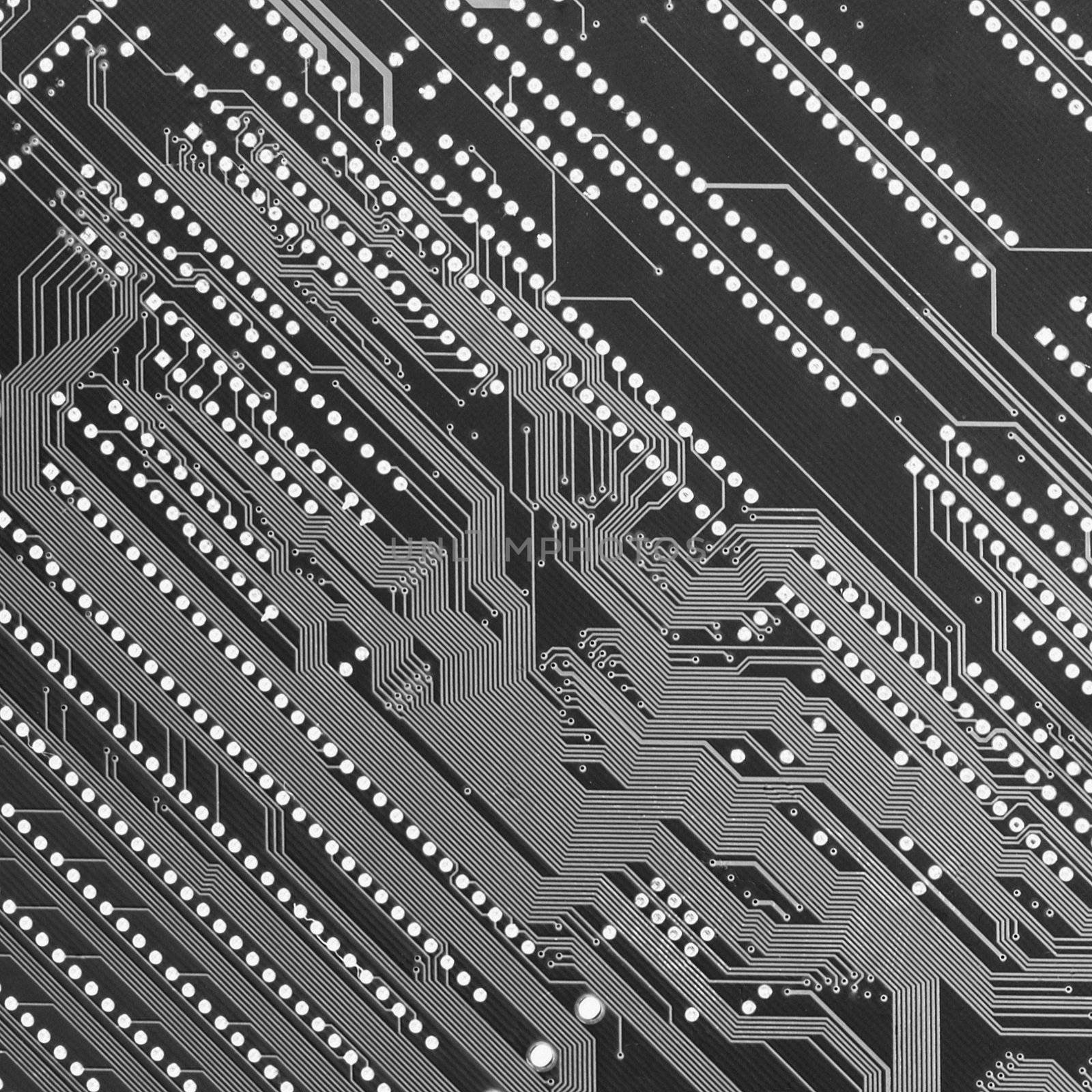 Circuit board industrial monochrome diagonal background by pzaxe