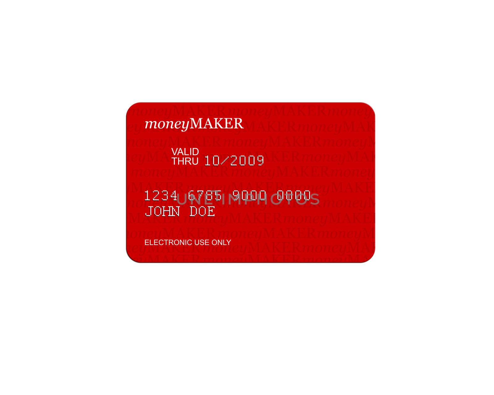 Digital Generic Credit Card high resolution 3d