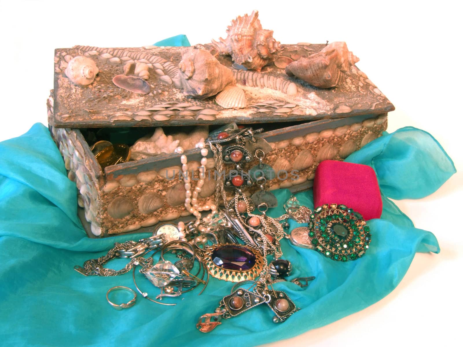 Small box with valuables and treasure 