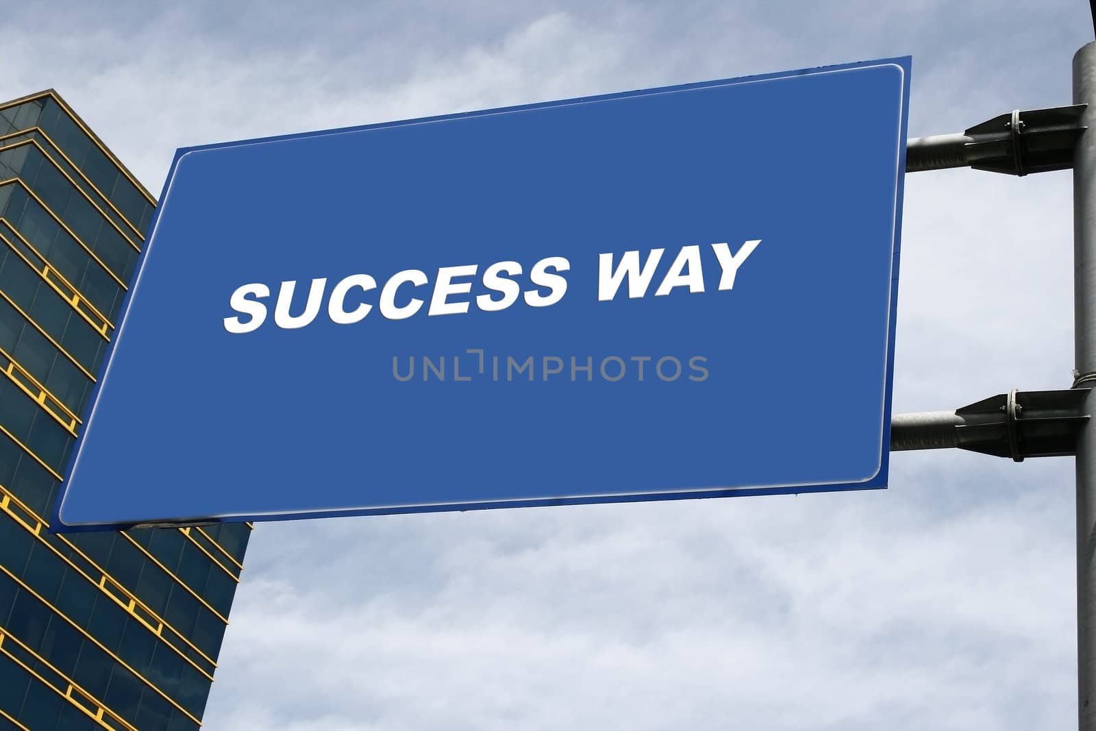 Blank Signboard along the Road - ready for commercial use space