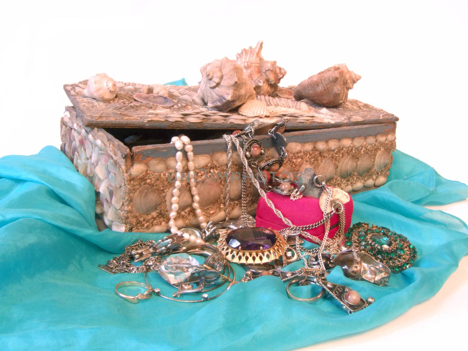 Small box with valuables and treasure 