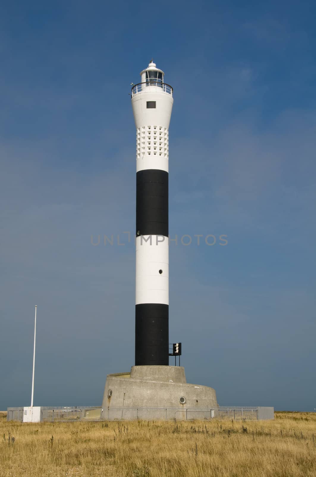 The new lighthouse at Dungeness in Kent