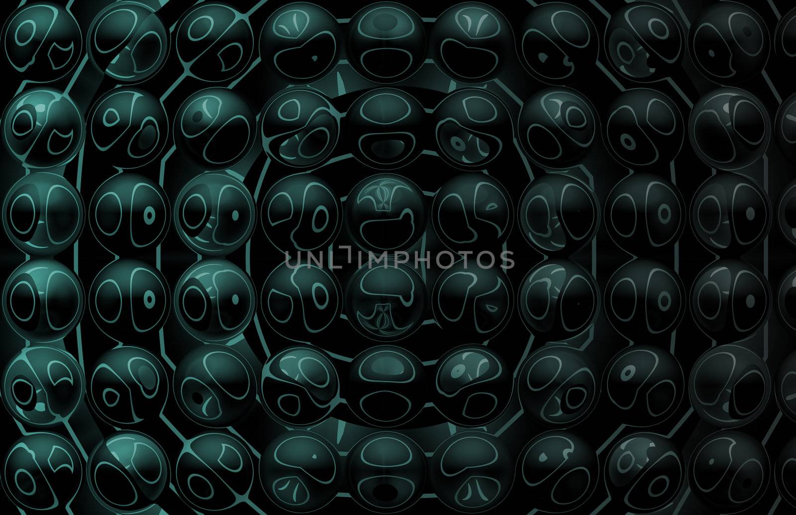 Alien Abstract Vortex Background Art in Swirls