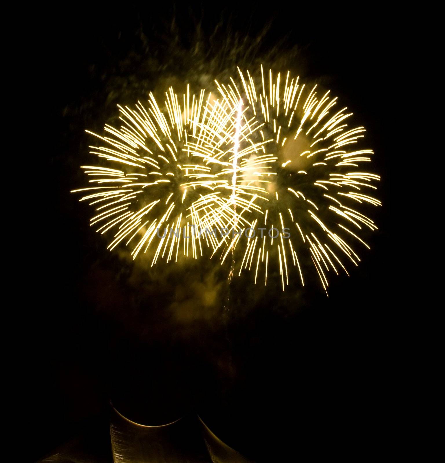 4th of July fireworks over San Jose, California