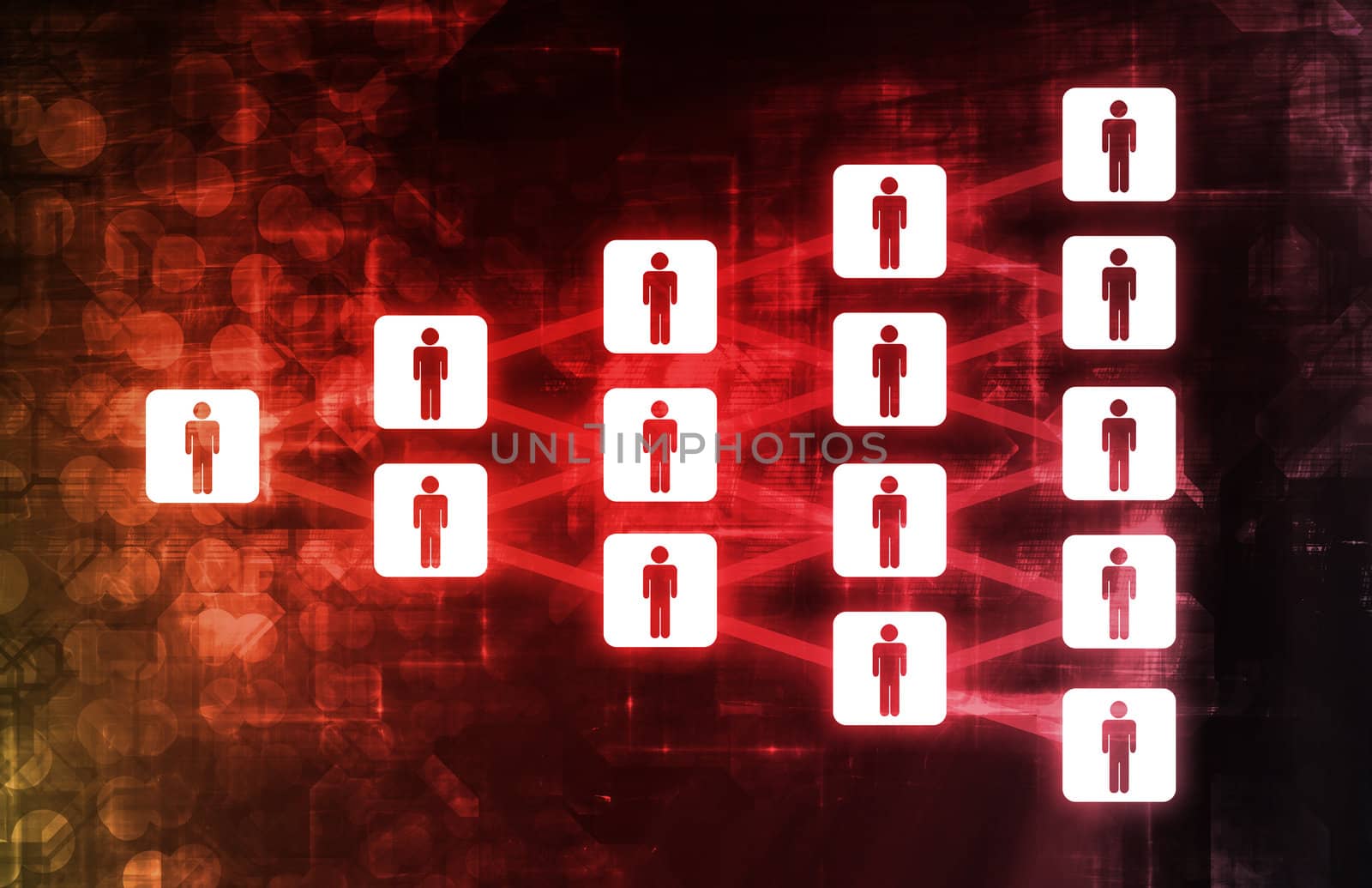 Futuristic Technology Data Flow as Art Abstract