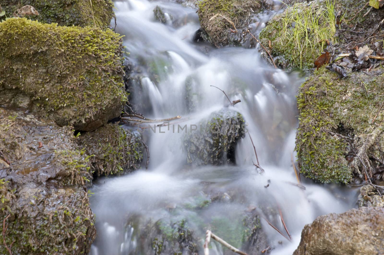 A small waterfall in Kent England