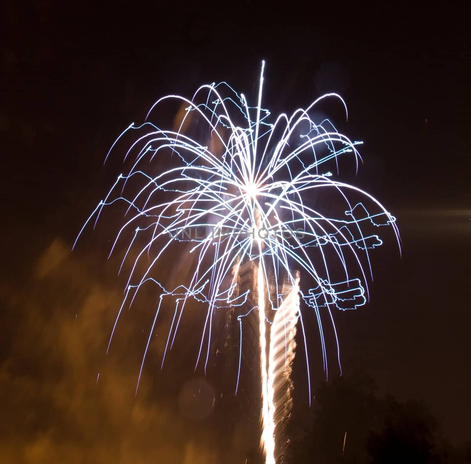 4th of July fireworks over San Jose, California