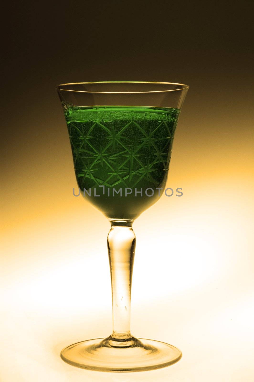 Absinthe in glass