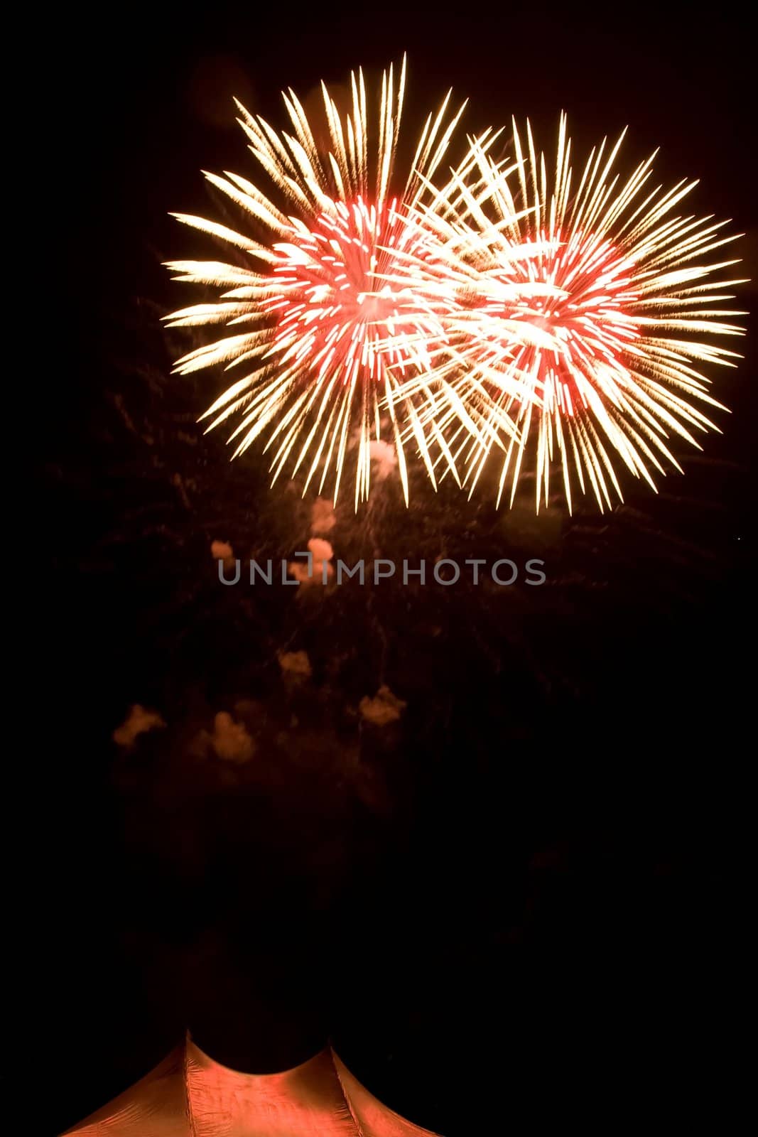 4th of July fireworks over San Jose, California