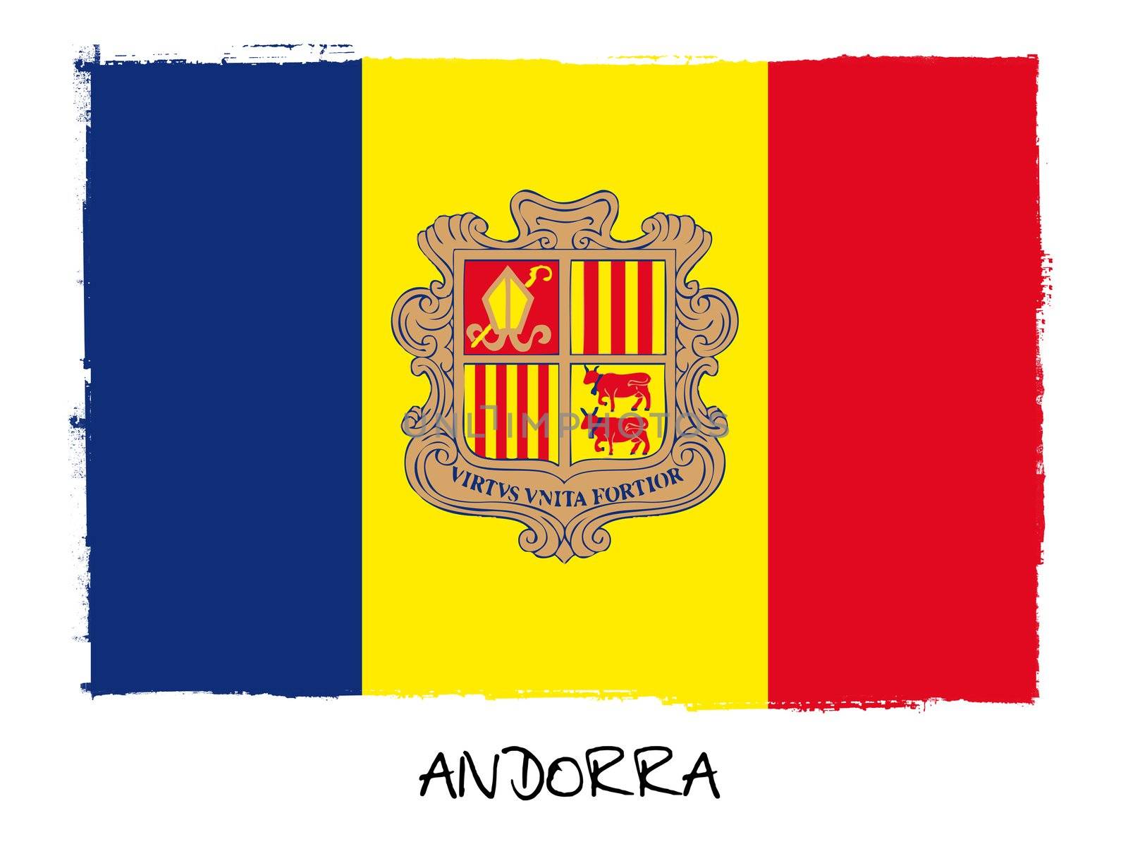 national flag of Andorra by vospalej