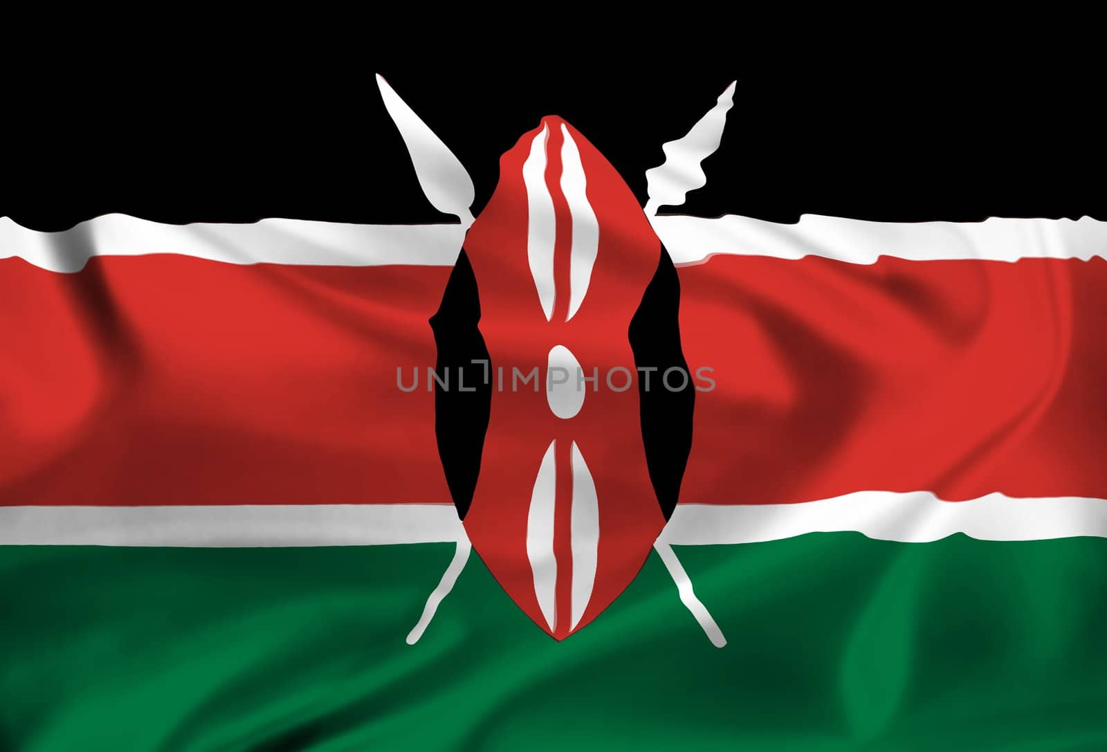 national flag of Kenya by vospalej