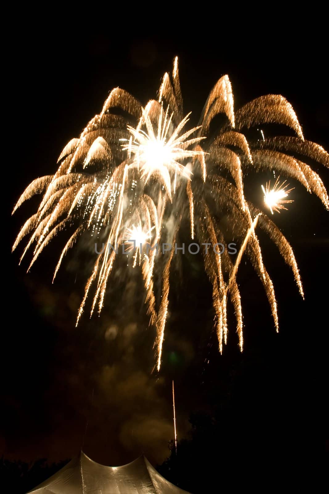 4th of July fireworks over San Jose, California
